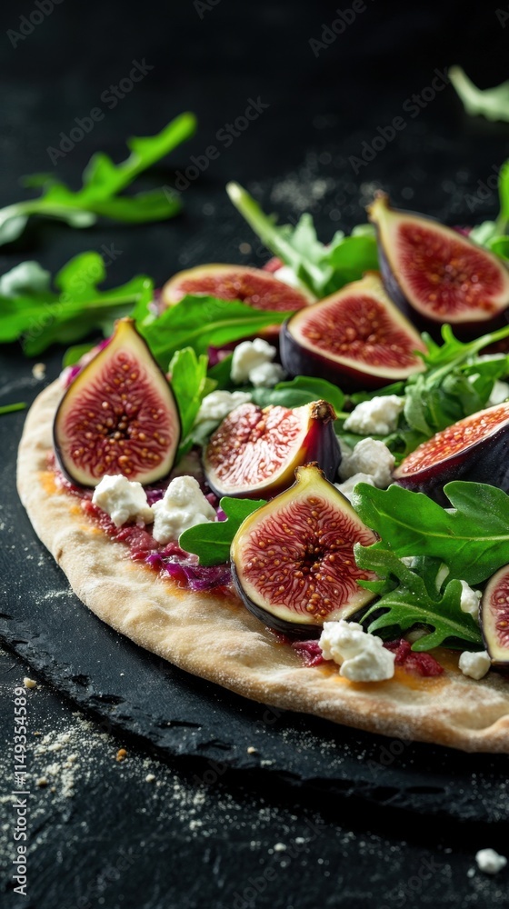 Delicious Fig and Goat Cheese Pizza Recipe A Culinary Masterpiece with Fresh Figs, Aromatic Goat Cheese and Arugula Delicious Fig and Goat Cheese Pizza Recipe A Culinary Masterpiece with Fresh Figs, Aromatic Goat Cheese and Arugula