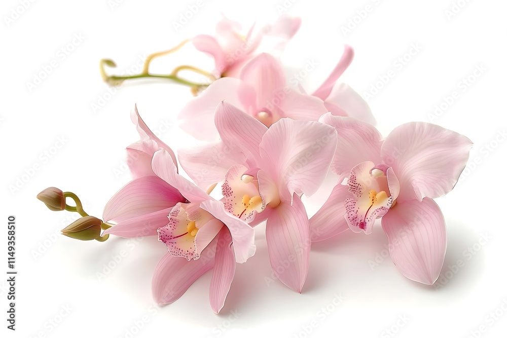 Beautiful pink orchid flower with soft light Beautiful pink orchid flower with soft light