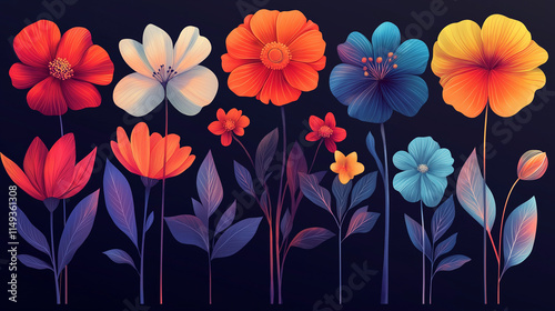 floral pattern, spring background, background with flowers, floral background