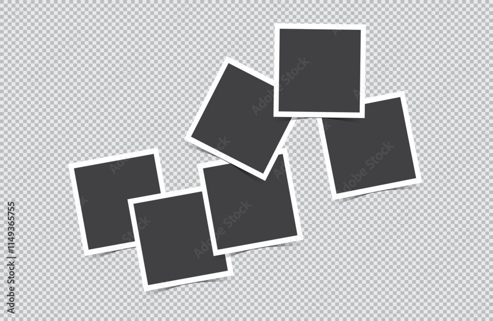 Creative Photo Collage Mockup Set on transparent background Creative Photo Collage Mockup Set on transparent background