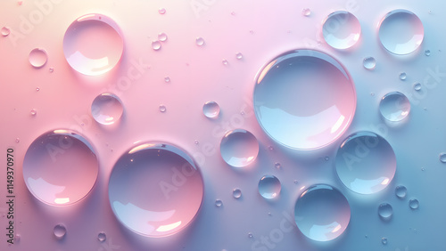 Wallpaper Mural Abstract background of water drops on glass. Concept of freshness, purity, and hydration. Torontodigital.ca