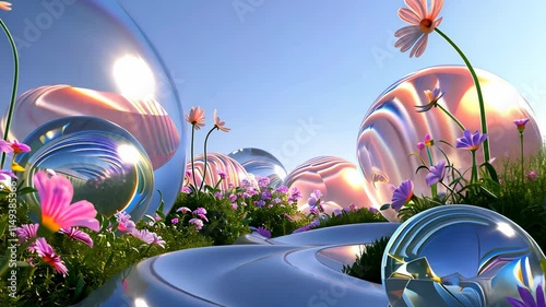 surreal glass plant 