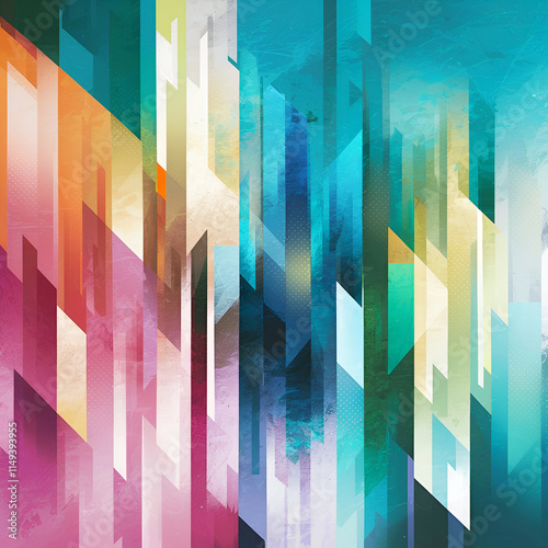 Abstract background with squares. Vibrant Abstract Background with Geometric Shapes