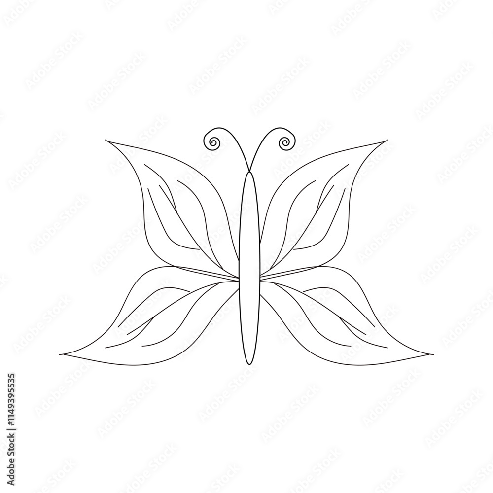 butterfly item line art