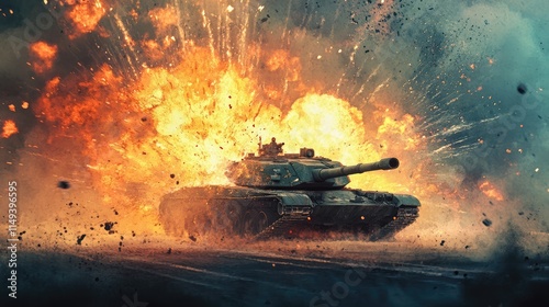 tank exploding