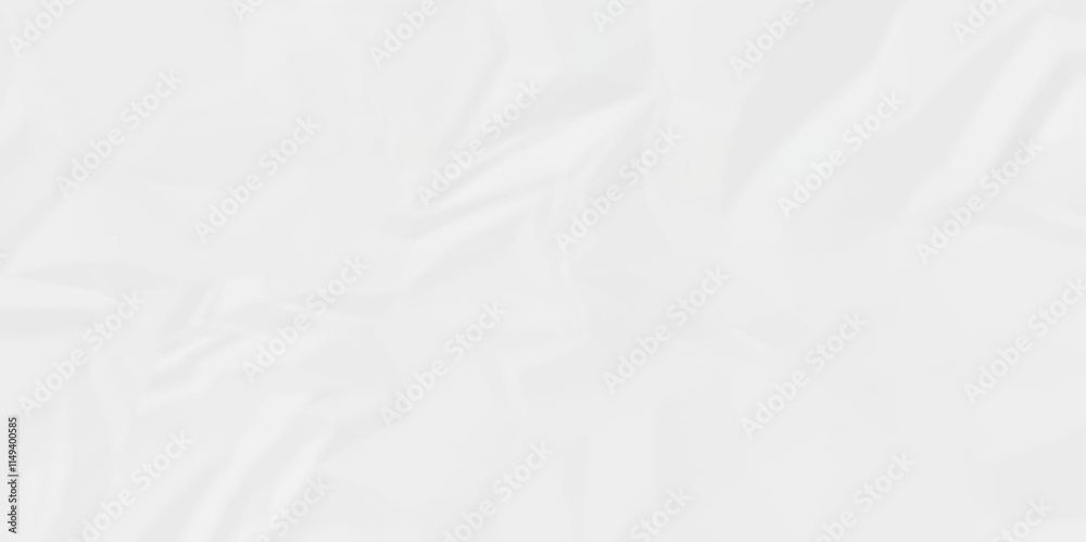 Obraz premium White crumpled paper Blank white crumpled and creased paper poster. 