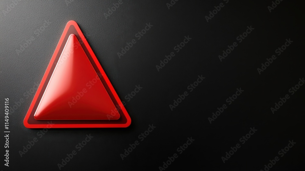 Vivid red triangle on black, a minimalist geometric design for modern visuals striking Vivid red triangle on black, a minimalist geometric design for modern visuals striking