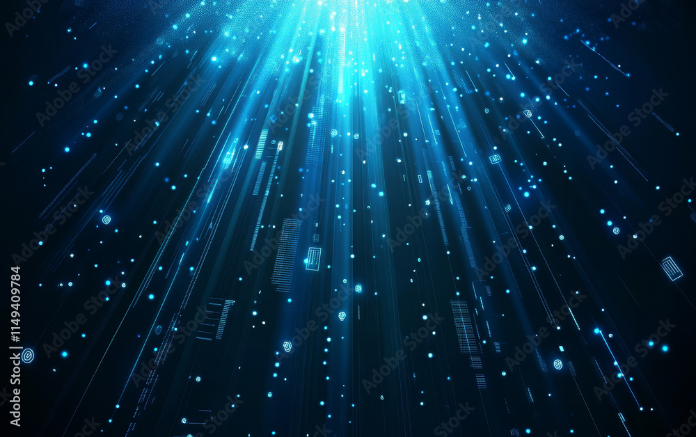 Obraz premium abstract blue technology background