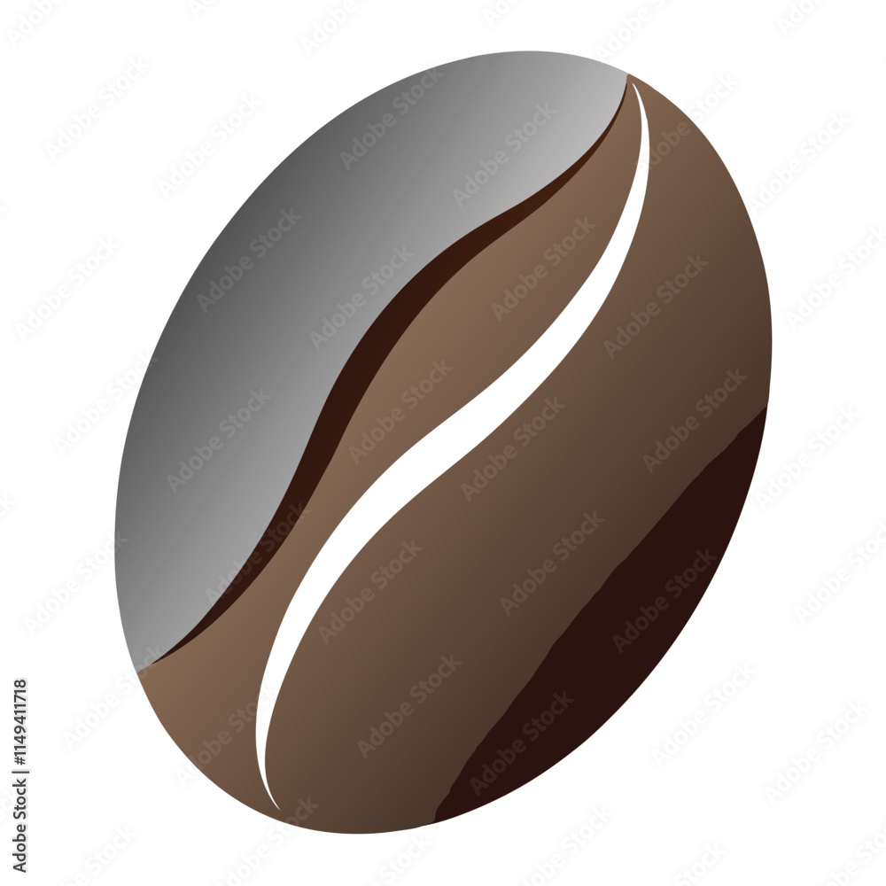 coffee beans on a white background