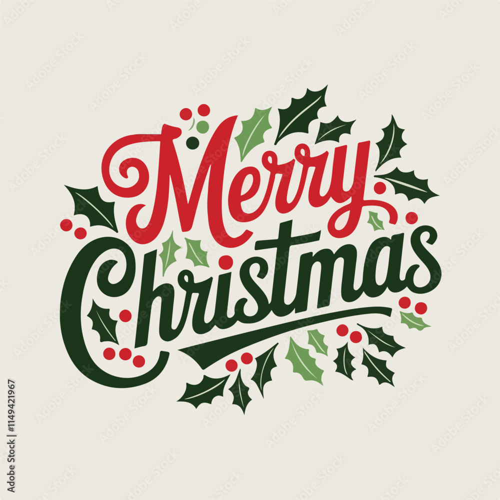 Print merry christmas
