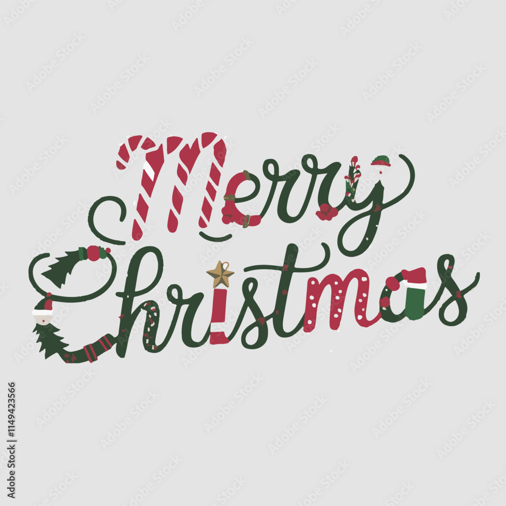 Fototapeta premium Print merry christmas