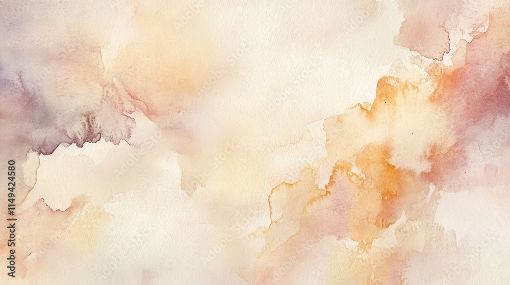 Obraz premium Texture of light cream paper for watercolor and artwork, gentle background marble texture..