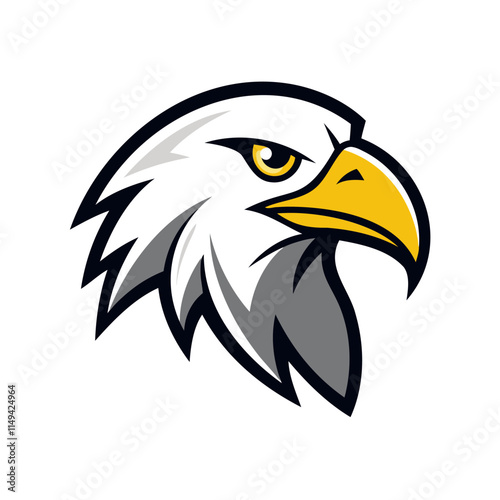 Powerful eagle head graphic design photo