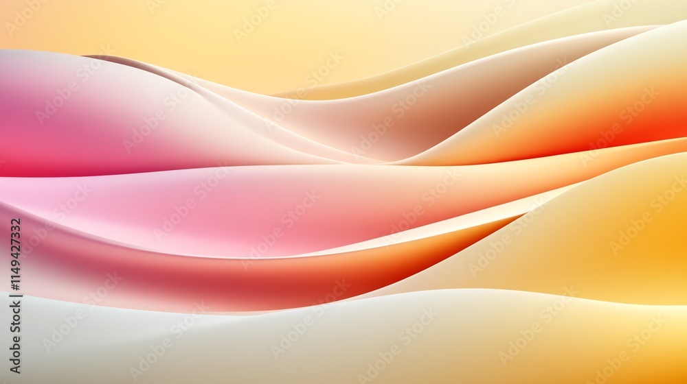 Naklejka premium Abstract composition of soft gradients fading into each other, serene and modern