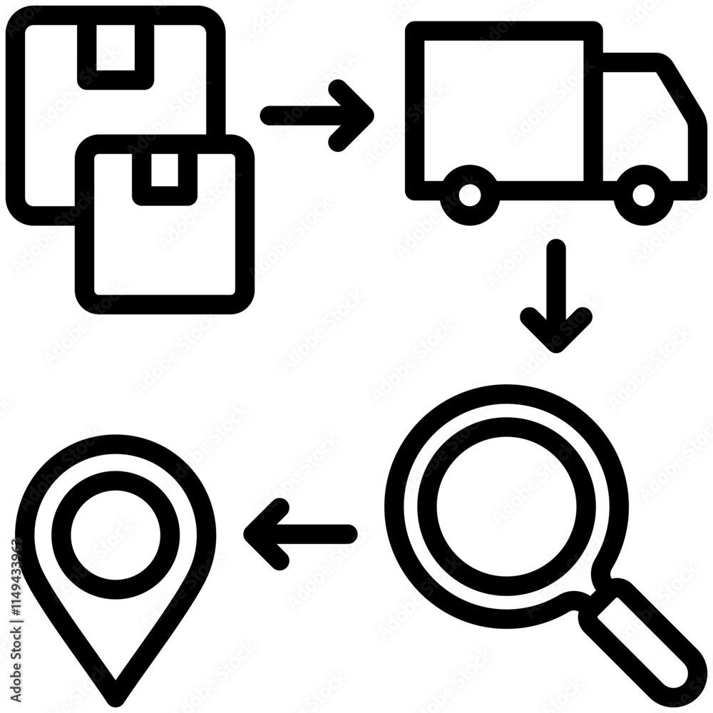 Order Tracking Icon Order Tracking Icon