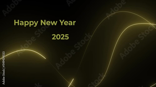 Happy New Year celebration concept. Year 2025