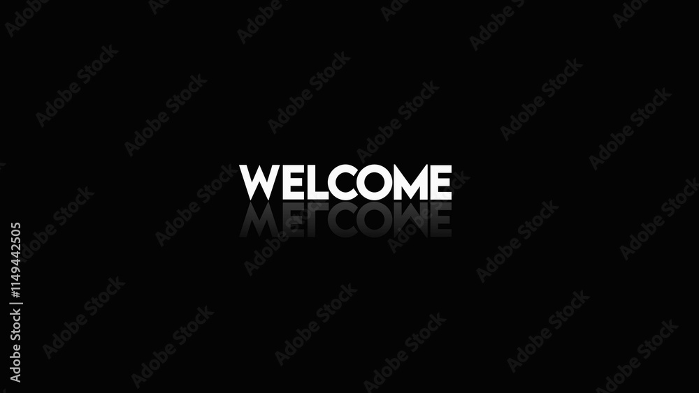 welcome text design concept vektor background banner welcome text design concept vektor background banner