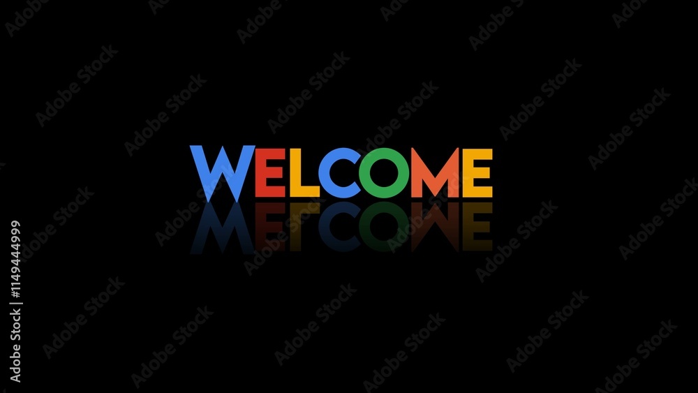 welcome text design concept vektor background banner welcome text design concept vektor background banner
