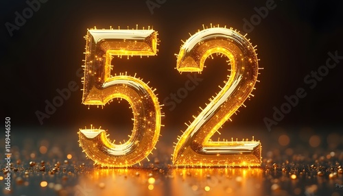 Golden Number 52: A Sparkling Celebration photo