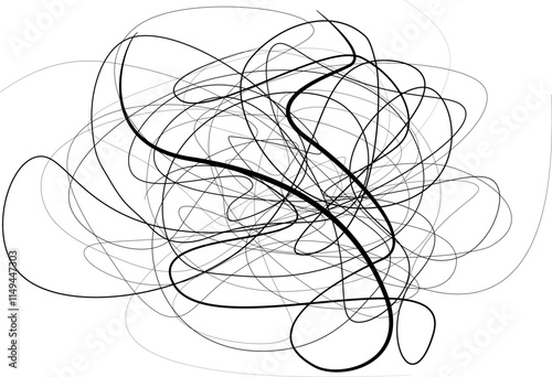 art, Grunge Random Chaotic Pen Doodle Strokes, Hand drawing scrawl sketch. Abstract scribble art, Grunge scribble overlay texture. chaos doodle lines isolated.eps