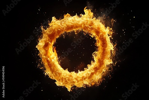 onion ring detonation explosion seen from above with simple background