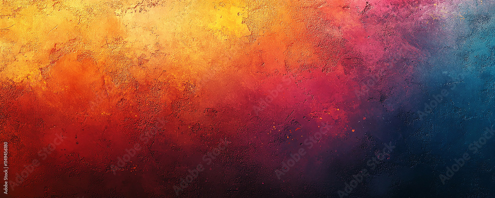 Fototapeta premium Colorful concrete vibrant painted wall
