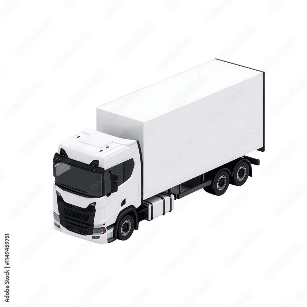 Efficient logistics transportation truck transparent background solid viewpoint for seo optimization