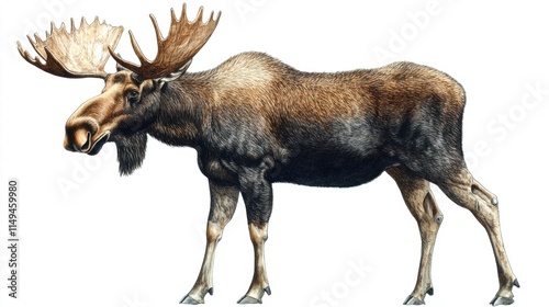 Wallpaper Mural Majestic Bull Moose in Profile Torontodigital.ca