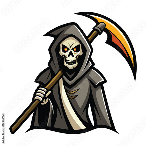 vector the grim reaper wields a terrifying scythe