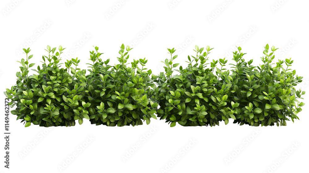 Obraz premium Green Plants Arrangement With Transparent Background