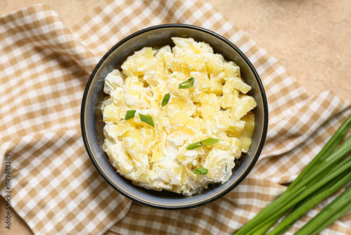 Creamy potato salad with fr...