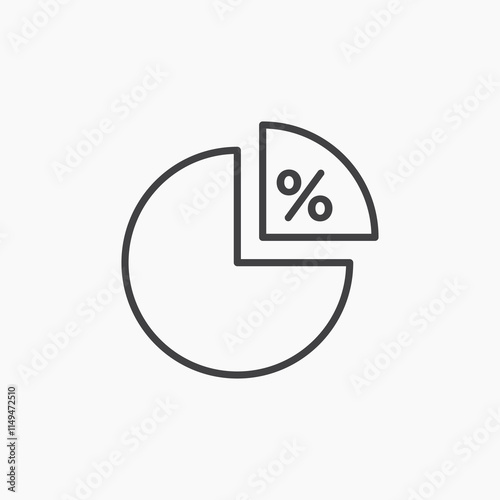 Ratio thin outlined vector icon.