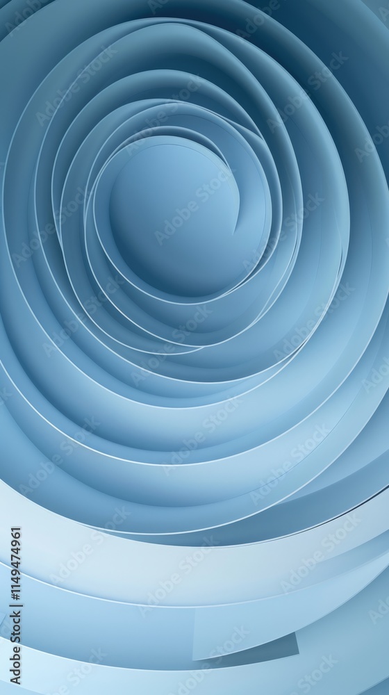 Abstract Blue Spiral Swirling Layers Design for Wallpaper Background Abstract Blue Spiral Swirling Layers Design for Wallpaper Background