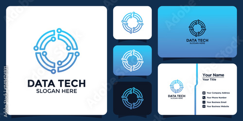 security technology logo and branding card