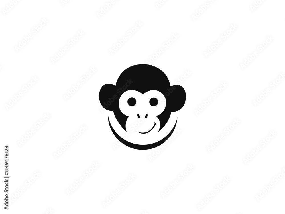 Fototapeta premium Cute monkey logo Design Vector