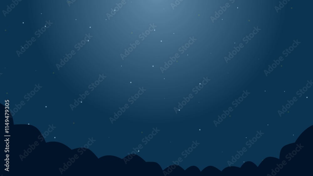 abstract animation background of twinkling stars on a clean gradient night sky, transitioning from deep blue to soft light hues, capturing the serene beauty of a starlit evening abstract animation background of twinkling stars on a clean gradient night sky, transitioning from deep blue to soft light hues, capturing the serene beauty of a starlit evening