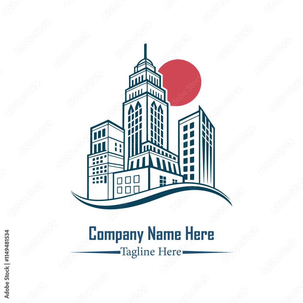 Fototapeta premium Modern Real Estate logo