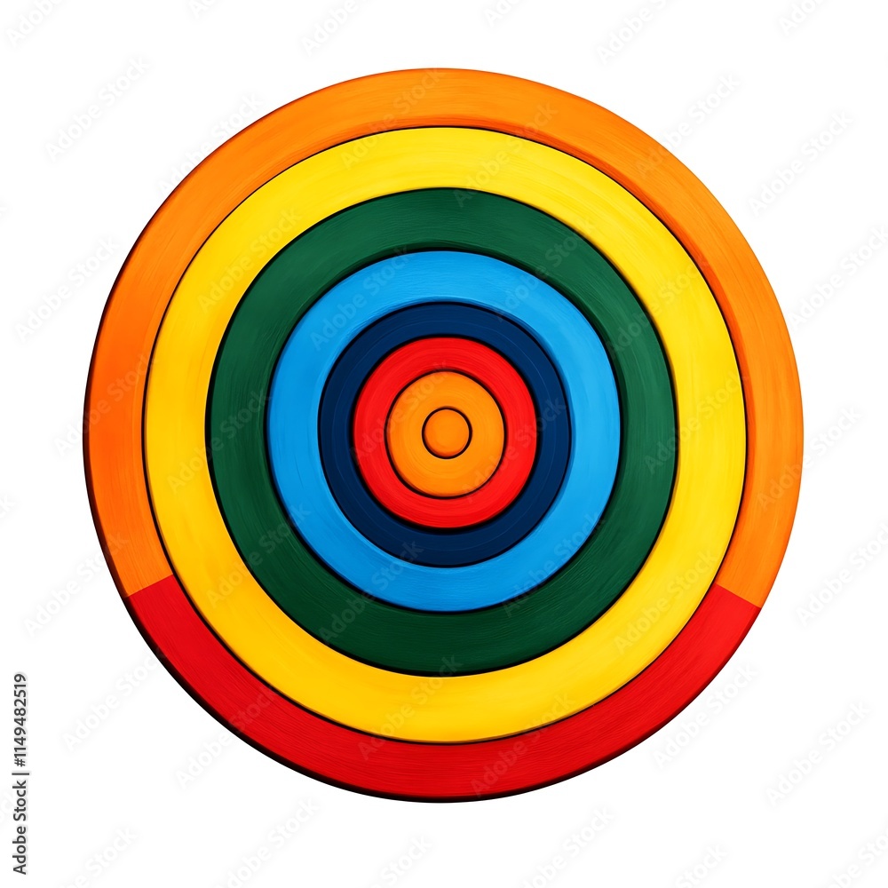 Colorful Circular Wooden Stacking Toy Rings Colorful Circular Wooden Stacking Toy Rings