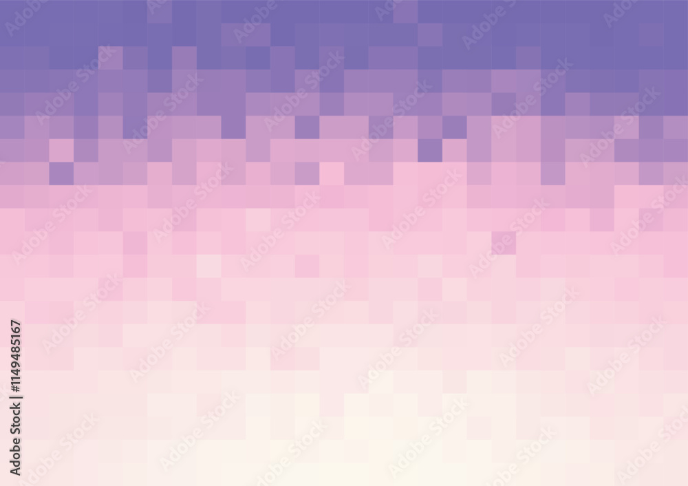 abstract minimal pixel background in shade of purple vector template for banner presentation slide