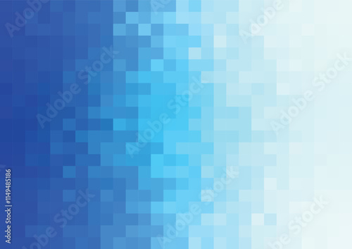 abstract minimal pixel background in shade of blue vector template for banner presentation slide