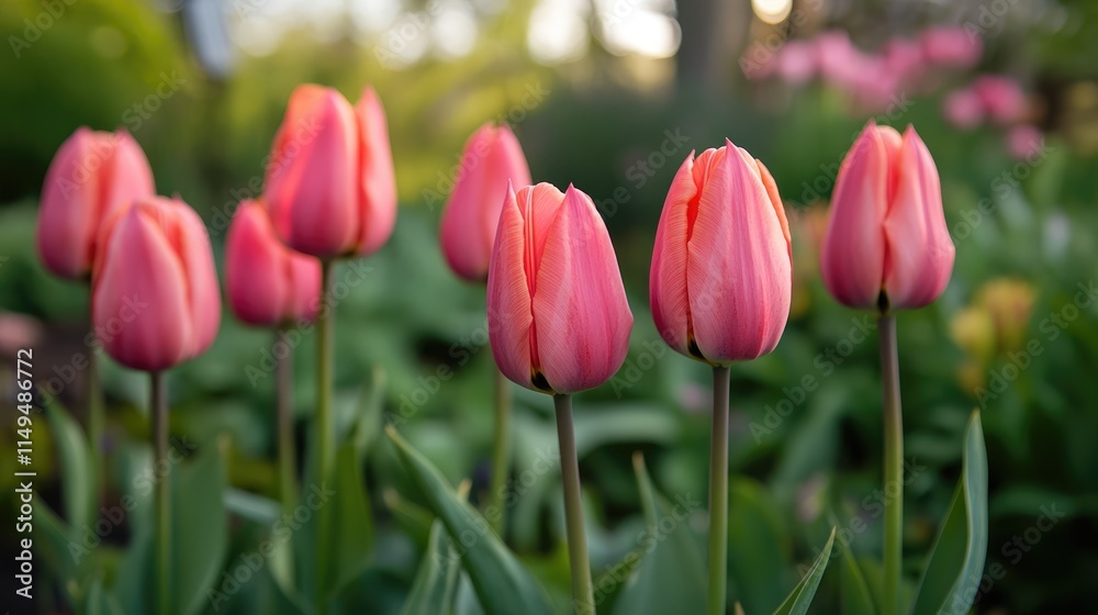 Fototapeta premium tulips in the garden
