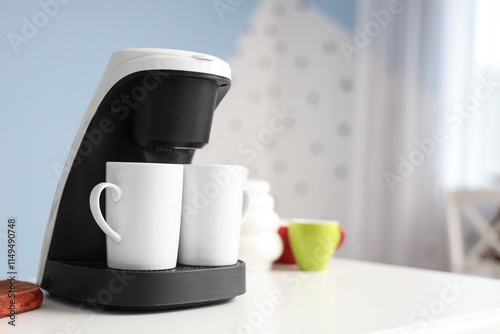 Modern coffee machine with ...