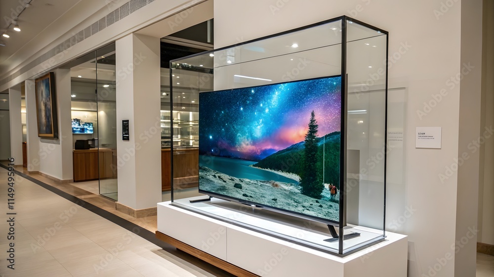 Fototapeta premium living room with tv