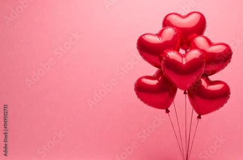 background, love wallpaper with candles and balloons for valentine's day