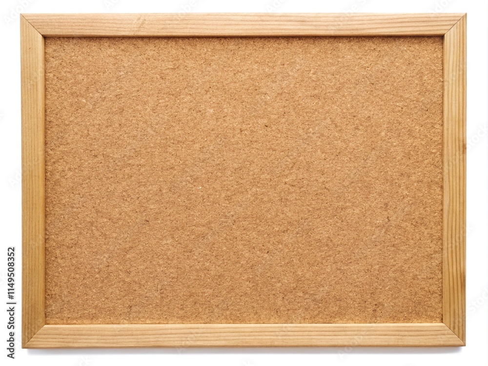 Fototapeta premium Wooden Board Isolated On White Background