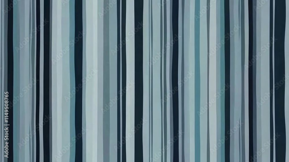 Obraz premium Abstract Blue Grey Vertical Stripes Seamless Pattern Background