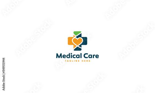 Professional Innovative Unique Modern Medical Care Branding Logos Vector, Adaptive Designs for Medical Healthcare Wellness Services