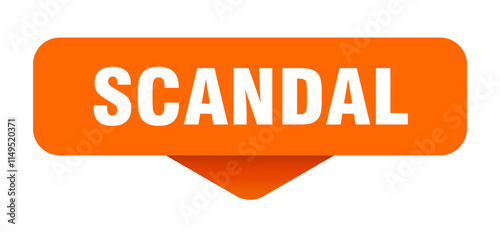 SCANDAL banner, button, sign on transparent background