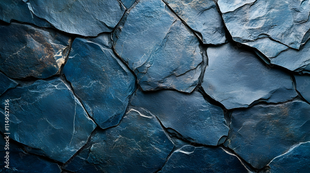 Dark Blue Stone Wall Texture Photo Dark Blue Stone Wall Texture Photo