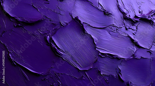 Deep Purple Impasto Paint Texture photo